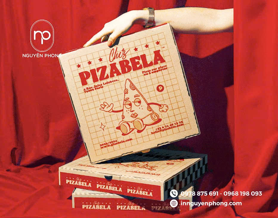 Mẫu hộp đựng pizza